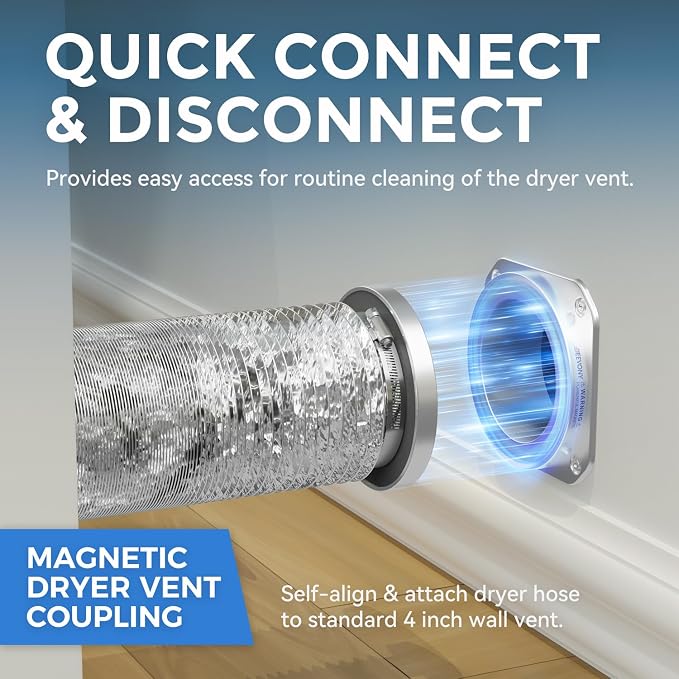Magnetic Dryer Vent Coupling DV180 Magnetic Dryer Vent Connector Kit 4 Inch - Image 2