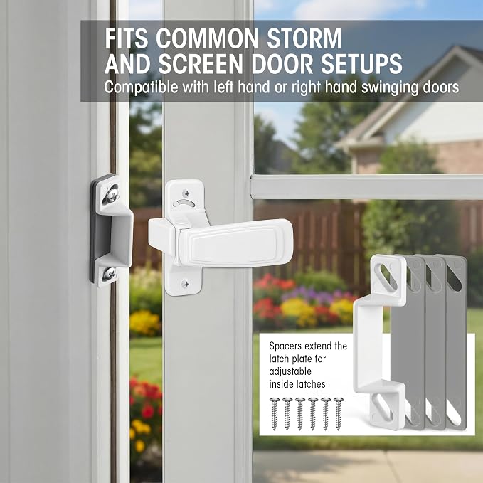 Storm & Screen Door Latch Replacement Kit - Image 3