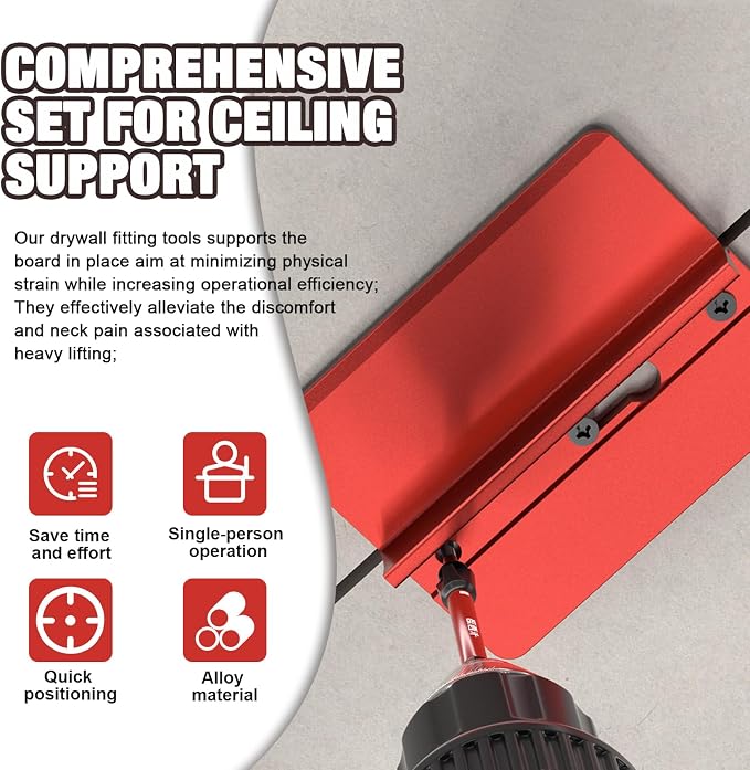 6 Pieces Roof Plaster Positioning & Fixing Board, Drywall Plasterboard Ceiling - Image 7