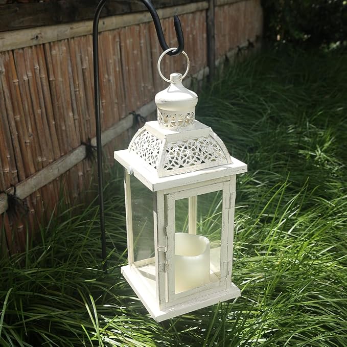 NEEDOMO 14.4" Lanterns Decorations Indoor, Hanging Candle Lantern Outdoor - Image 9