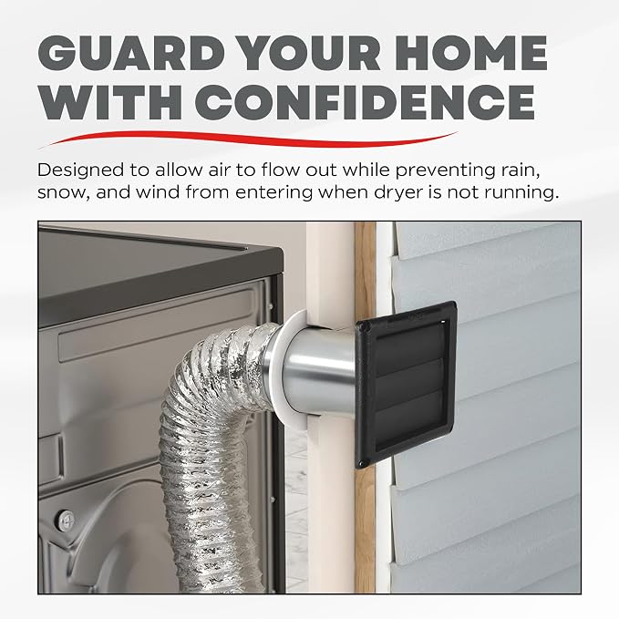 Deflecto Outdoor Dryer Vent Cover 4-Inch - Image 4