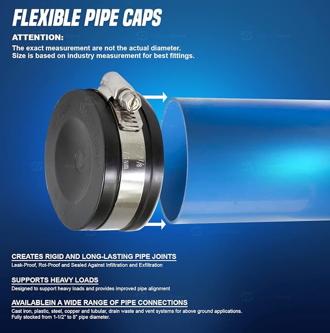Supply Giant 3942 Flexible PVC Pipe Cap - Image 5