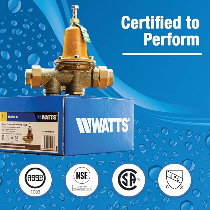 Watts LF25AUB-Z3 Lead-Free Water Pressure Reducing Valve 3/4" NPT - Image 12