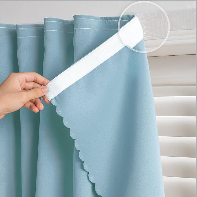 Self Adhesive Curtains, No Drilling Rodless Design by gonnrly
