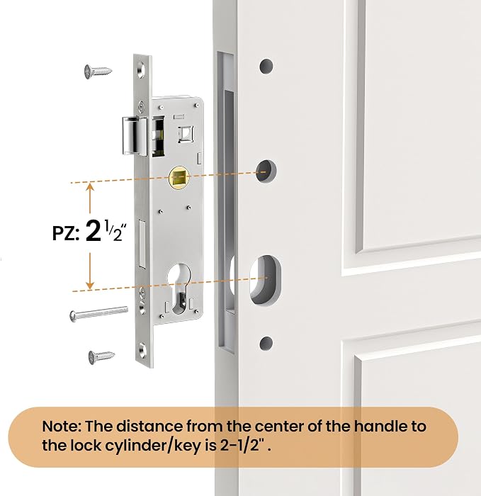 Storm Door Mortise Lock Body, Mortise Lock Replacement Parts | - Image 4