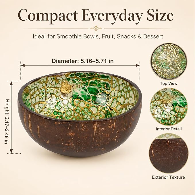 Natural Coconut Bowl Key Decorative - Image 2