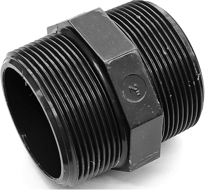 2PCS 2" PVC Hex Nipple Fitting, G2 X G2 Male Thread Coupling Adapter, Pipe - Image 3