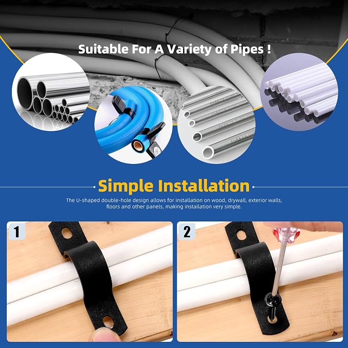 Glarks 10pcs 20mm Pipe Strap Clamp - Image 6