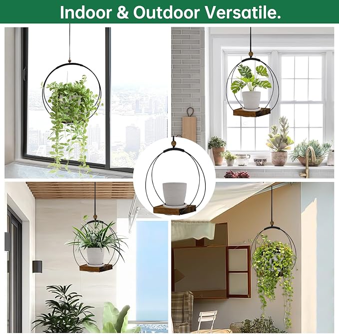 hismocal Hanging Planter for Indoor Plants, Plant Hanger - Image 3