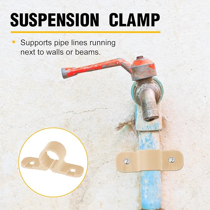 Briwooody 50 Pack 1/2 Inch Pex Pipe Clamps Pipe Supports Suspension Clamps | - Image 4