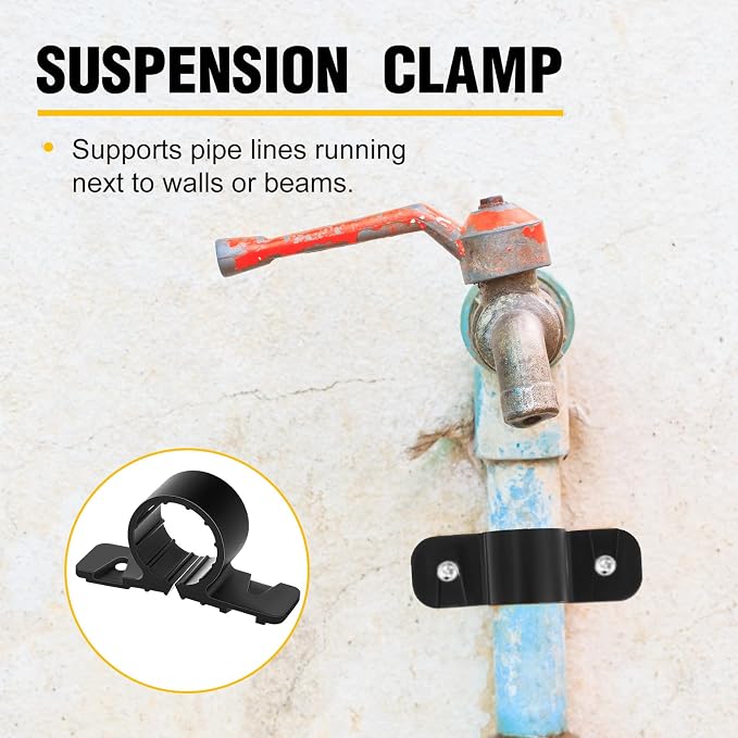 Briwooody 100 Pack 3/4 Inch Pipe Supports Suspension - Image 4