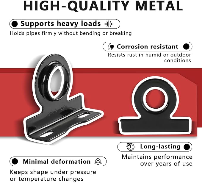 30 Piece EFIELD 3/4" Copper or 1/2" IP Metal Made Pipe Stay Hanger | - Image 3