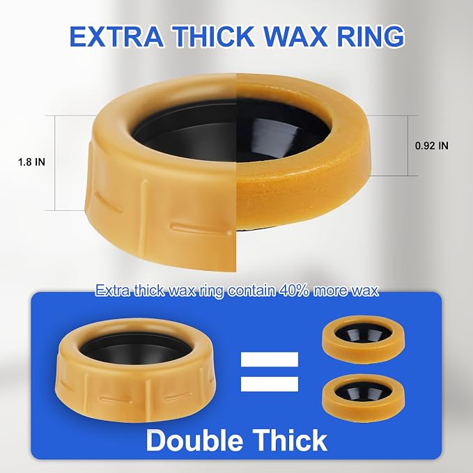 Extra Thick Toilet Wax Ring Kit - Image 3