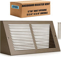 Honeydak 1 Pack Baseboard Register Vent Covers 12" x 6" Duct Opening by Honeydak