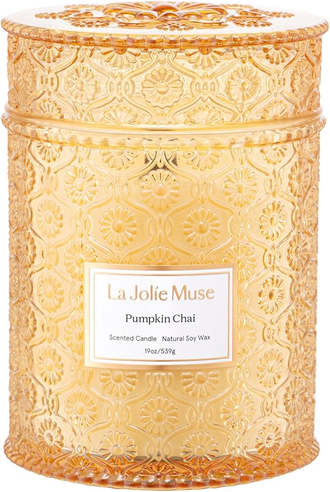 LA JOLIE MUSE Pumpkin Chai Scented Candles by LaJol%C3%ADeMuse