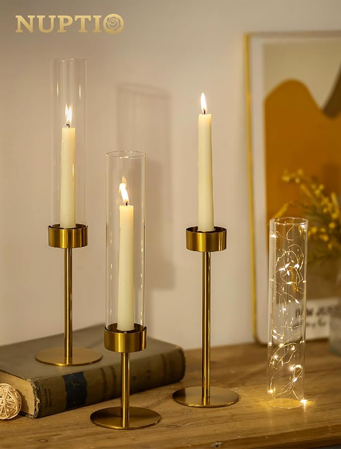 NUPTIO Hurricane Candle Holder for Centerpiece - Image 3