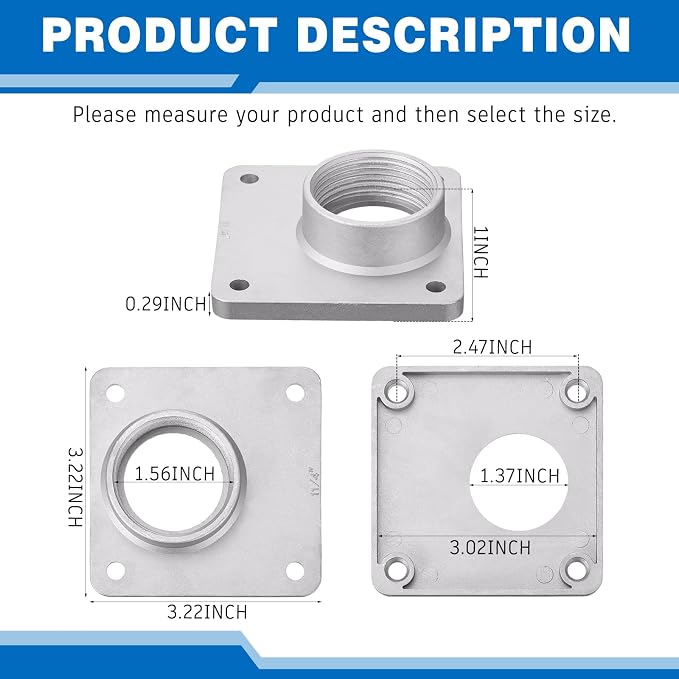 Relaxweex 2 Pack Meter Socket Hub, Aluminum Socket Connector - Image 2