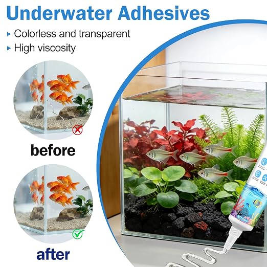 Silicone Sealant for Aquariums, Transparent Underwater Sealant: Strong Adhesion - Image 4