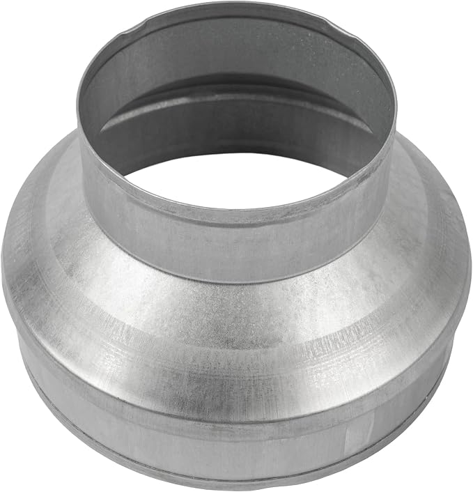 8" to 5" Inch Galvanized Steel Round Duct Reducer - Image 2