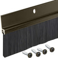 Brown Aluminum Brush Door Sweep by RandallManufacturing