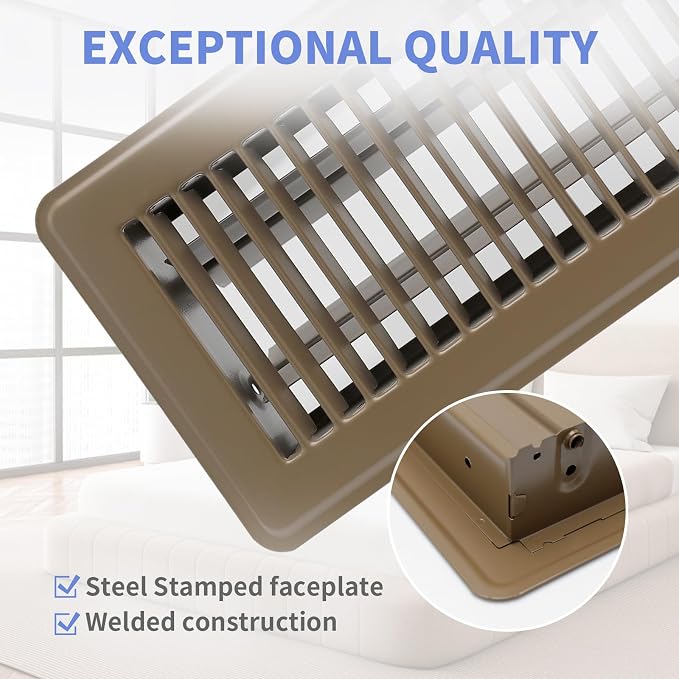 Howeall 4" x 8" Floor Register - Image 2