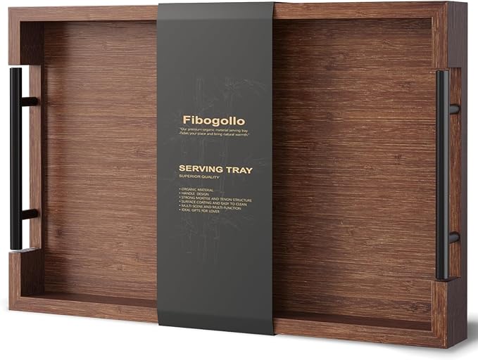 Fibogollo Bamboo Serving Trays by Fibogollo