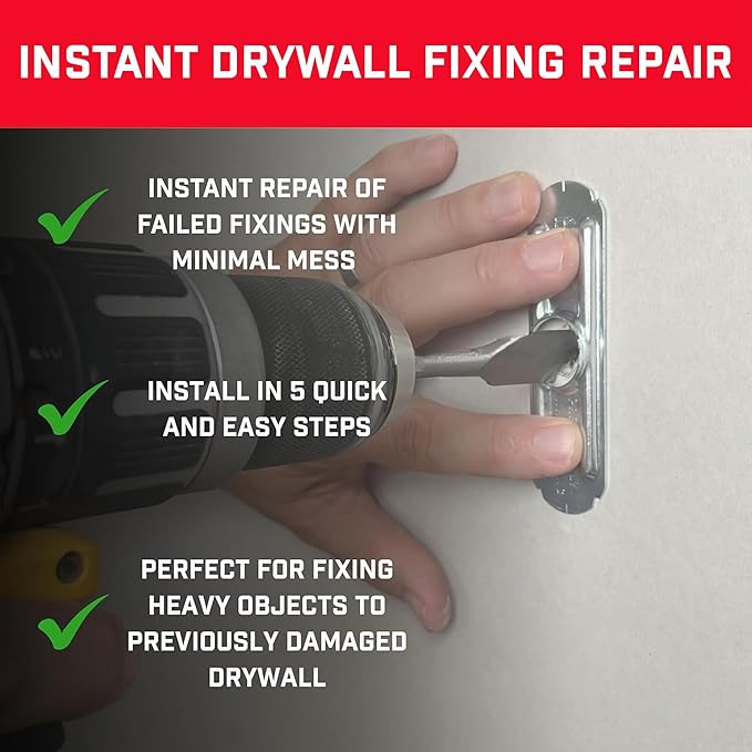 Plasterboard Fixing Repair Kit 4 Pack - Image 3