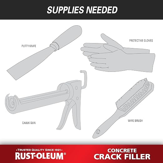 Rust-Oleum Gray Concrete Crack Filler | Concrete Repair Epoxy, Fills Cracks & - Image 7