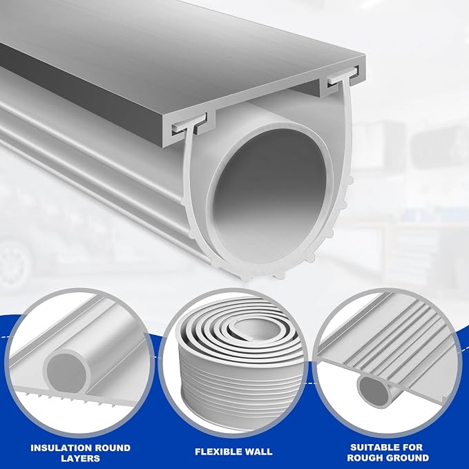 DGSL Garage Door Bottom Seal, 5/16 T-End Rubber Weather Stripping, 16 FT | U+O - Image 2