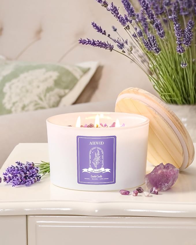 AOOVOO Lavender Scented Candles - Image 6