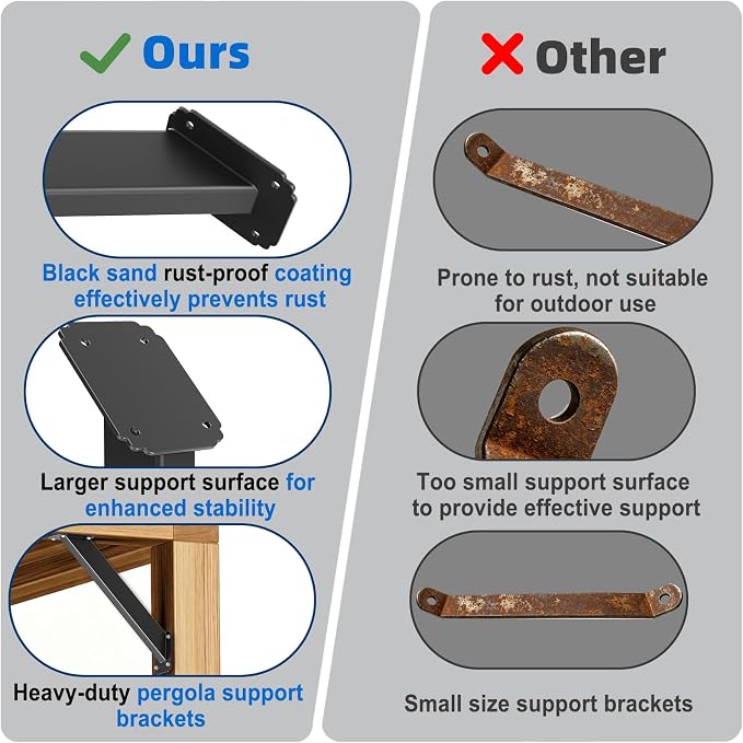 45 Degree Angle Support Bracket, Pergola Bracket - Image 2