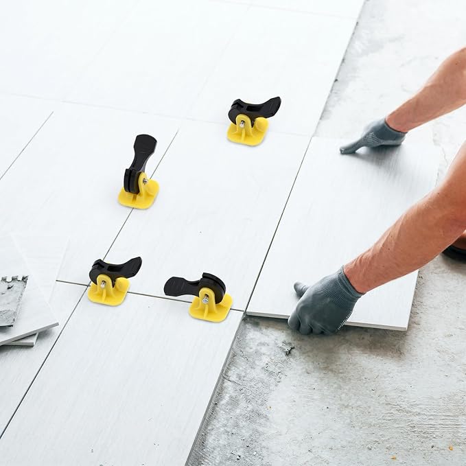 QWORK Tile Leveling System Kit, Floor Leveling Compounds 1/8", Steel Pin Tlie - Image 7