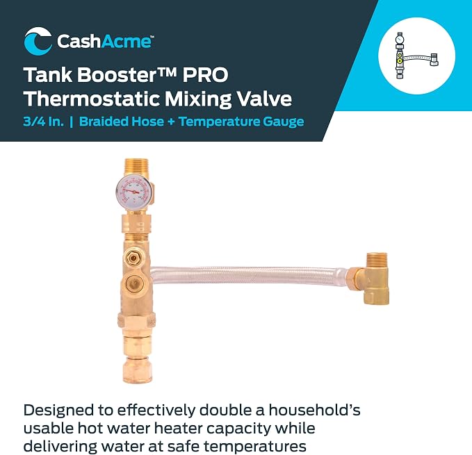 Cash Acme 3/4 Inch Tank Booster Water Heater - Image 2