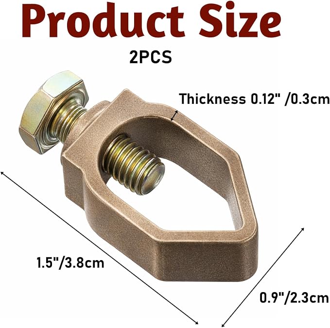 2 Pack Copper Ground Rod Clamp, Copper Mechanical Connectors - Image 2