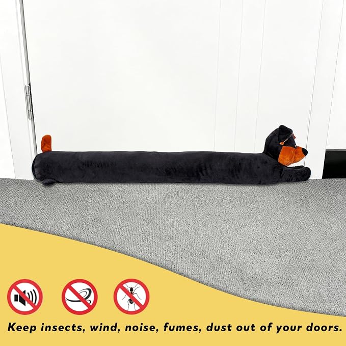 Dog Under Door Draft Stopper Heavy Duty, 3LB 36 Inch Decorative Fabric Door - Image 6