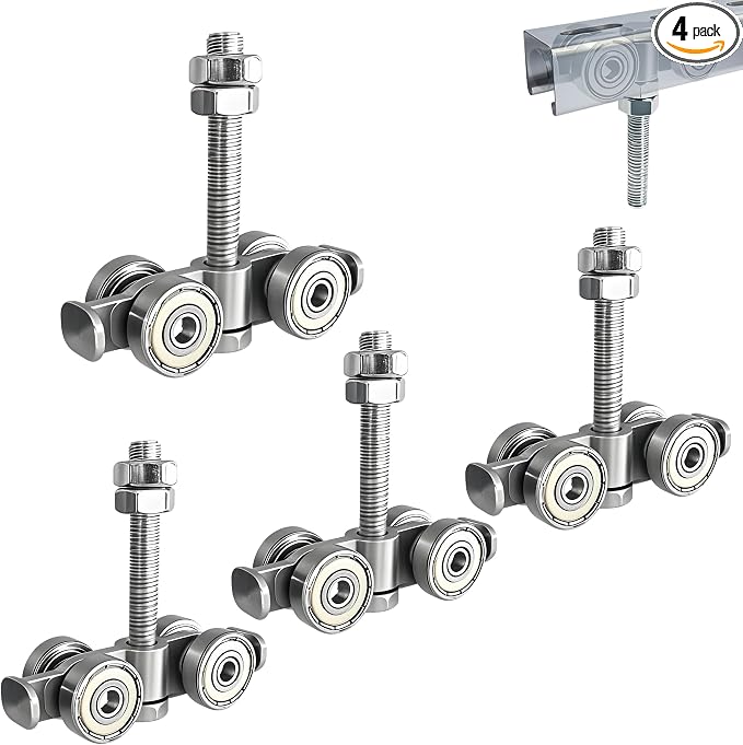4 Wheel Rolley Assembly， Silent Rollers Wheel by Unknown