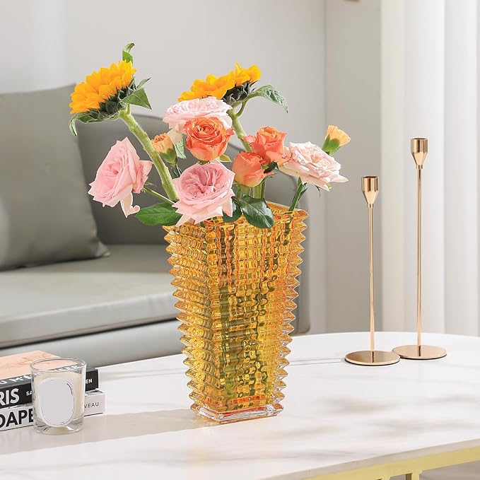 MCMCNCUIU Crystal Glass Vase, Large Crystal Vases - Image 3