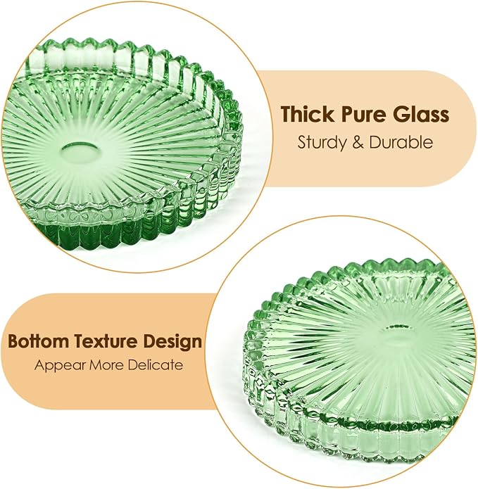 Modern Clear Coaster Set of 5- Glass Coasters - Image 4