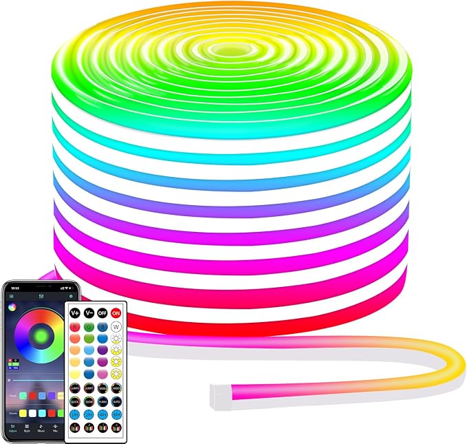 segrass 132FT Neon LED Rope Lights IP65 Waterproof LED Lights by segrass