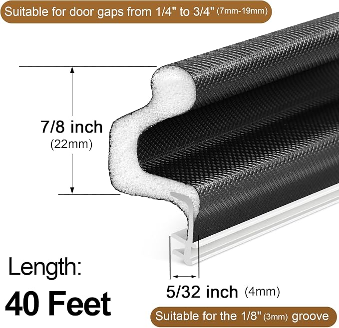 Litaibai Kerf Exterior Door Weather Stripping - Image 4