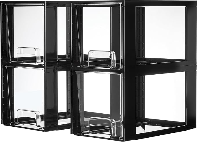 Vtopmart 4 Pack Large Stackable Storage Drawers by Vtopmart