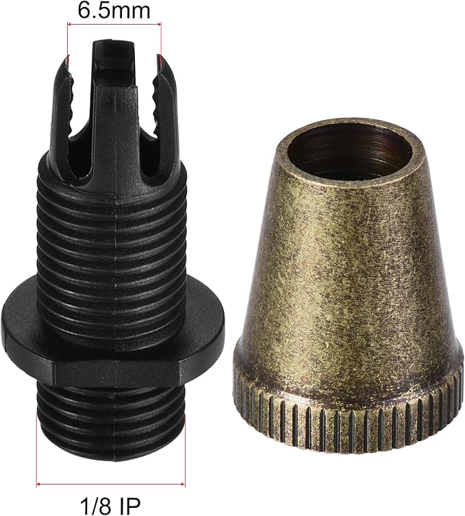 uxcell Cable Glands Strain Relief Cord Connector Grips Metal Bronze 5Pcs - Image 3