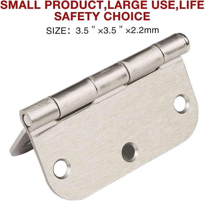 108 Pack Door Hinges Brushed Nickel 3.5 Inch - Image 4