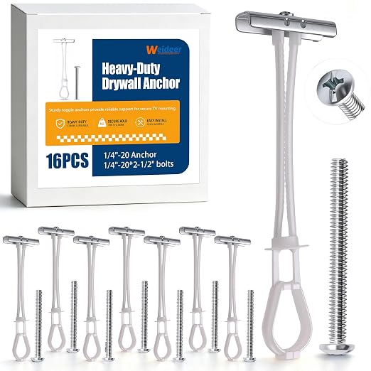 weideer 16PCS 1/4"-20 Heavy Duty Toggle Anchor by weideer