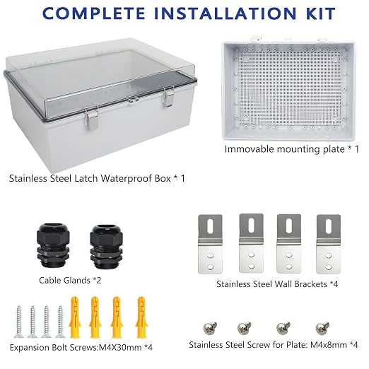 Electrical Junction Box, IP67 Waterproof Outdoor Box ABS Plastic Enclosure - Image 7