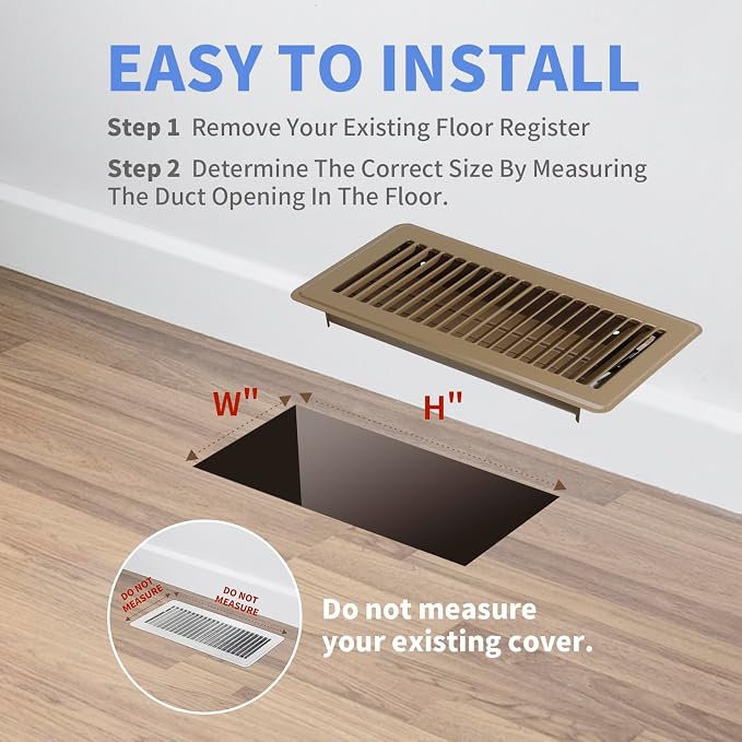 Howeall 4" x 10" Floor Register - Image 6
