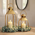 Decorative Metal Lanterns Indoor Outdoor, Candle Holder by ZLFart