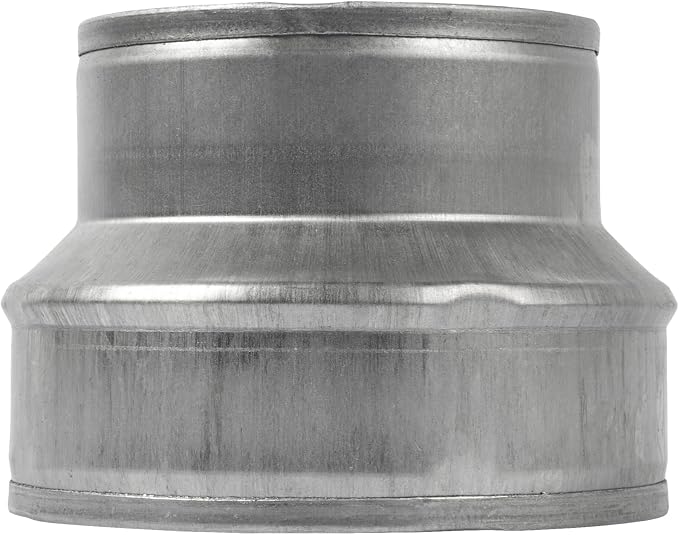 5" to 4" Inch Male-Fit Galvanized Steel Round Duct Reducer - Image 4