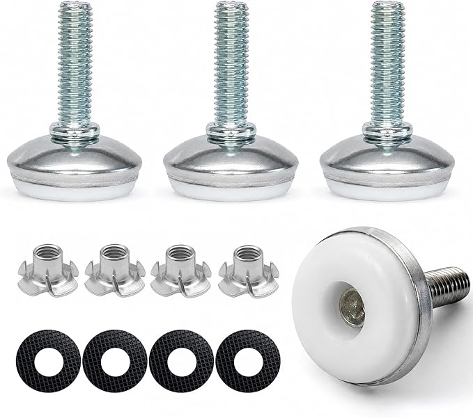 Adjustable Leveling Feet Kit – 5/16" Heavy Duty Furniture Levelers Legs by Unknown