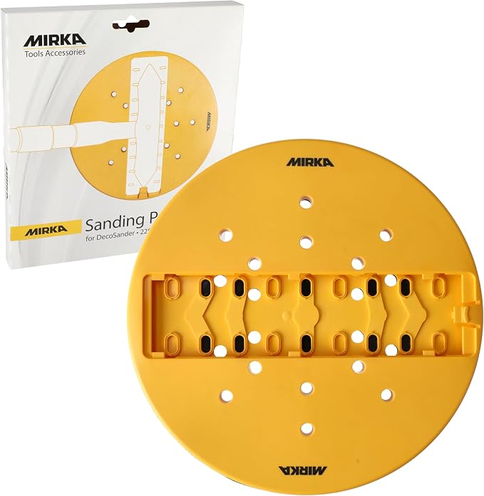 Mirka DecoSander 9" Sanding Pad – Round Replacement Backing Plate by Mirka